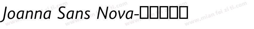 Joanna Sans Nova字体转换